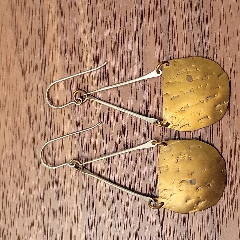 Brass earrings